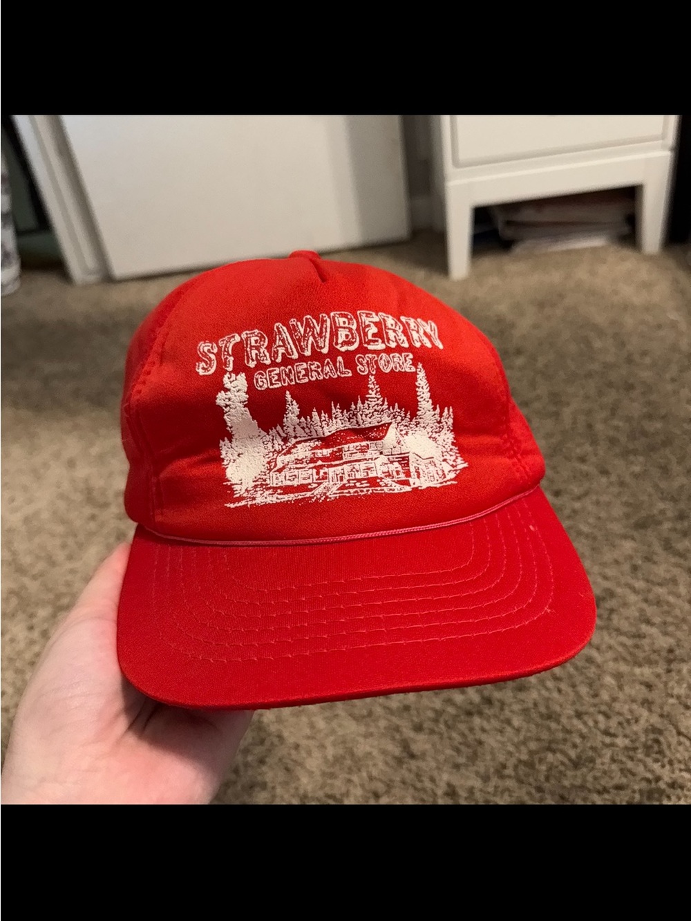 1980’s “Strawberry General Store” Red Trucker Hat